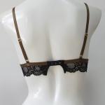 ノンワイヤーロングブラ<br>ツイストブラック<br>M/L展開3