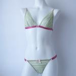〈last one〉<br>ノンワイヤーブラ<br>1枚レース<br>モエギ<br>M/L展開5